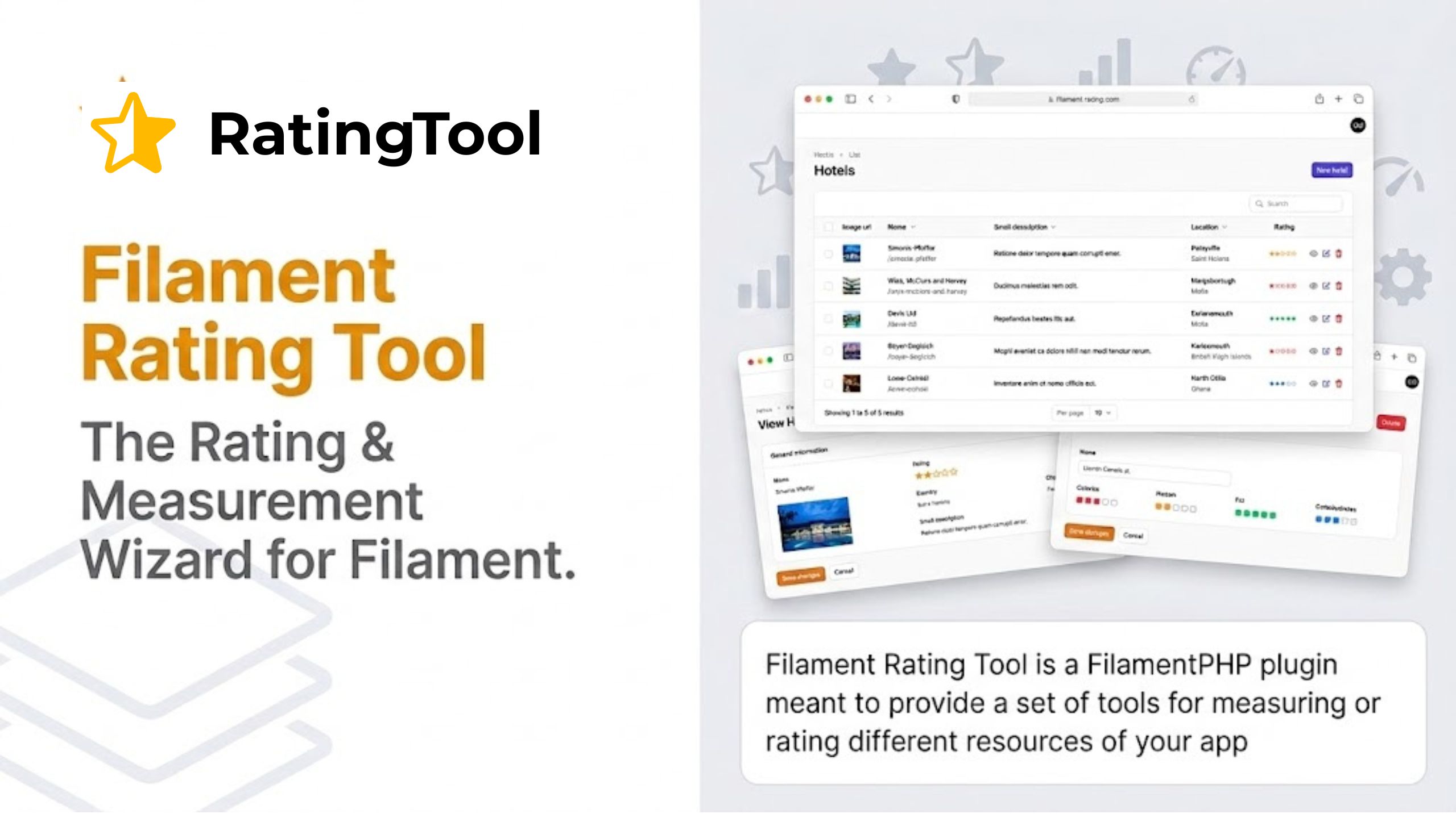 Filament Rating Tool